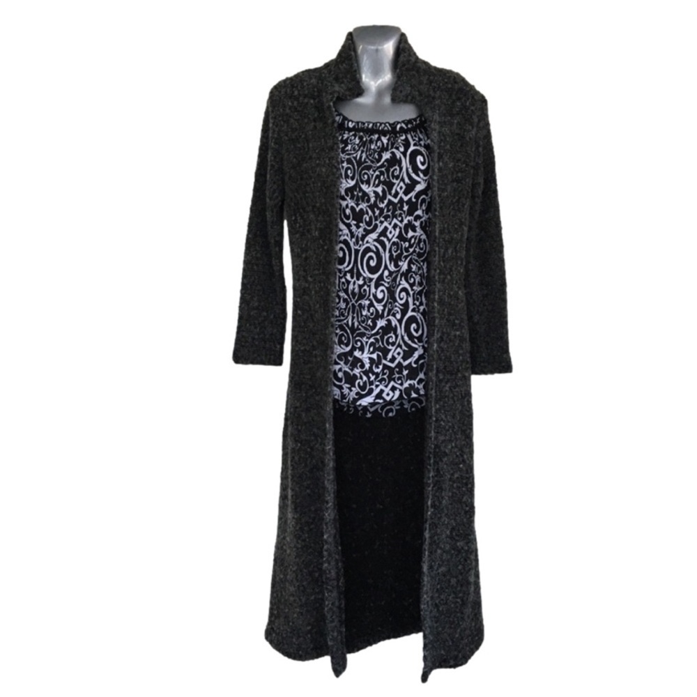 Long Open Sweater Cardigan Vintage